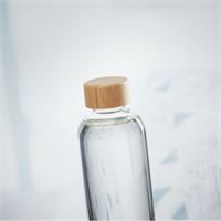 BOTTIGLIA IN VETRO CON TAPPO IN BAMBÙ DA 650 ML
